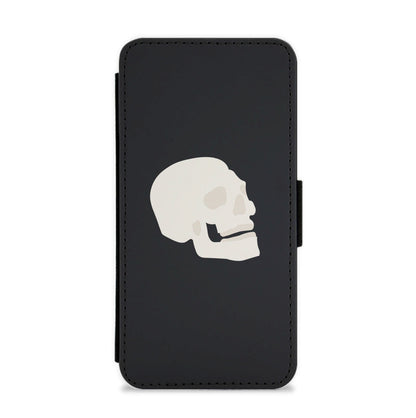 Skull Outline - Halloween Flip / Wallet Phone Case