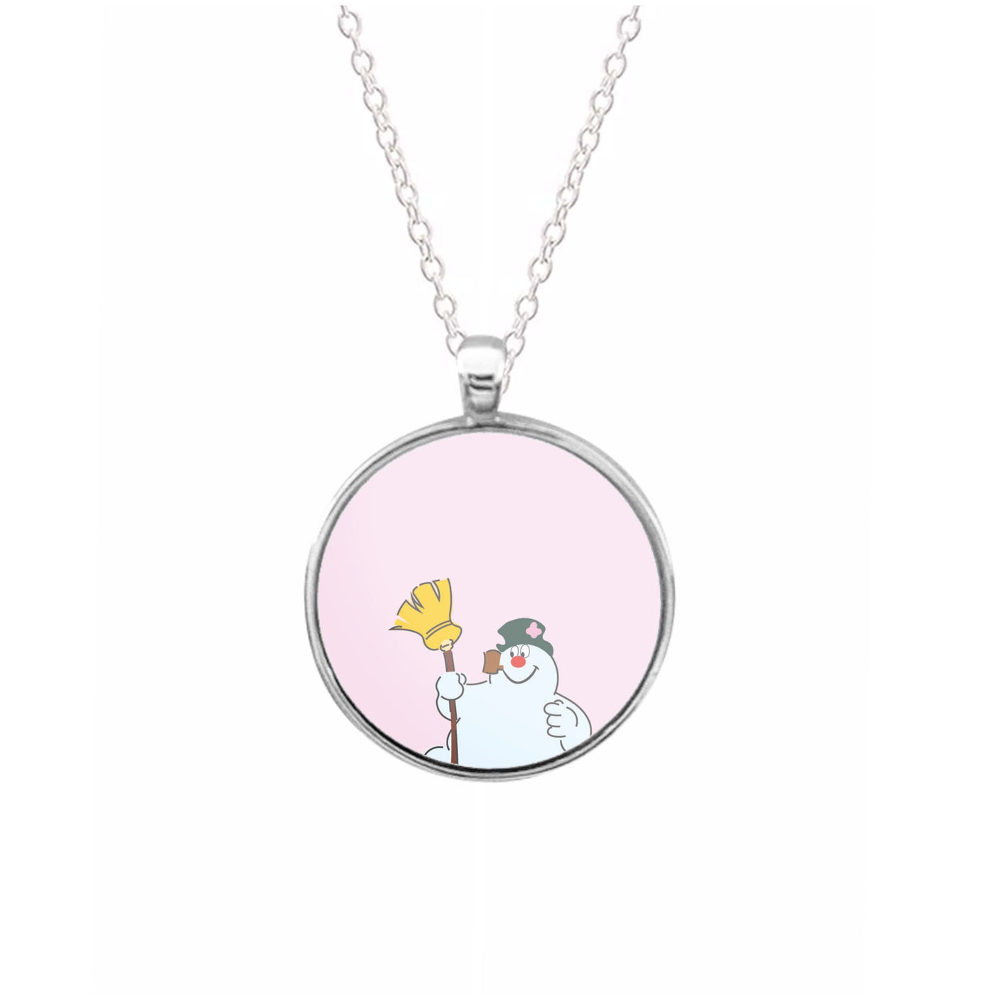 Broom - Frosty The Snowman Necklace