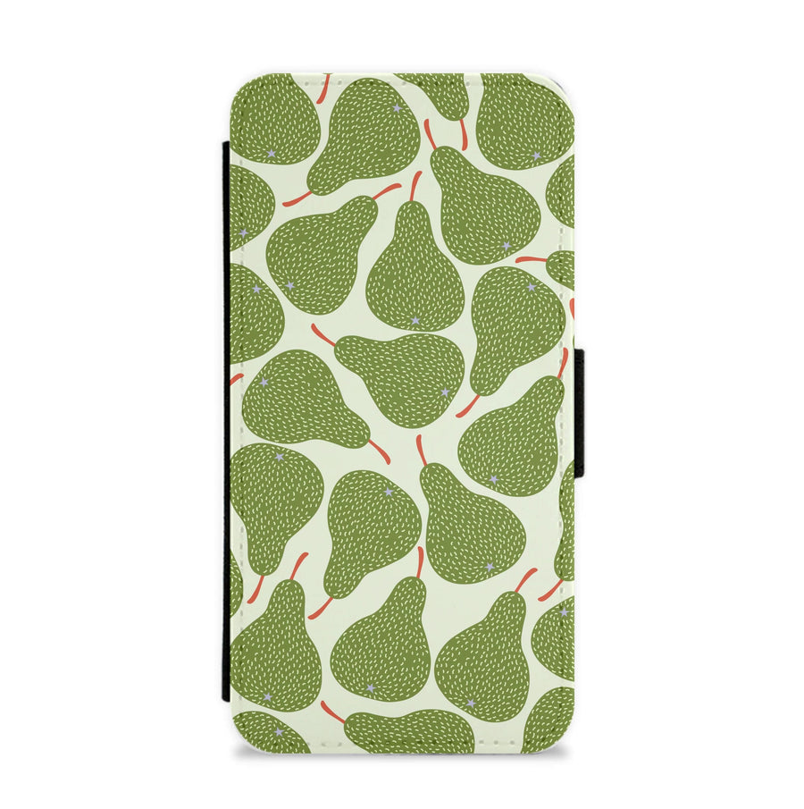 Pears - Fruit Patterns Flip / Wallet Phone Case