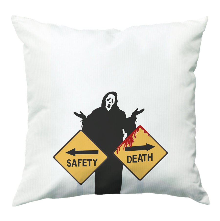 Safety Or Death - Scream Cushion