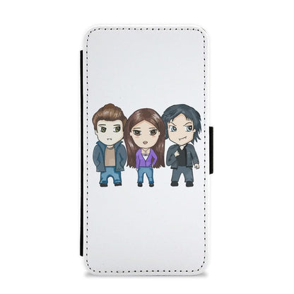 Vampire Diaries Cartoon Flip / Wallet Phone Case - Fun Cases