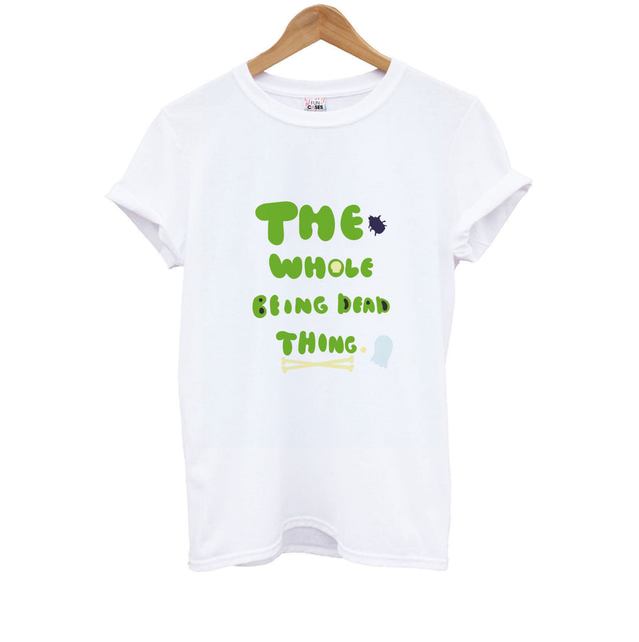 The Whole Being Dead Thing - Beetlejuice Kids T-Shirt