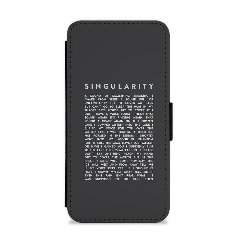 Singularity Lyrics - BTS Flip Wallet Phone Case