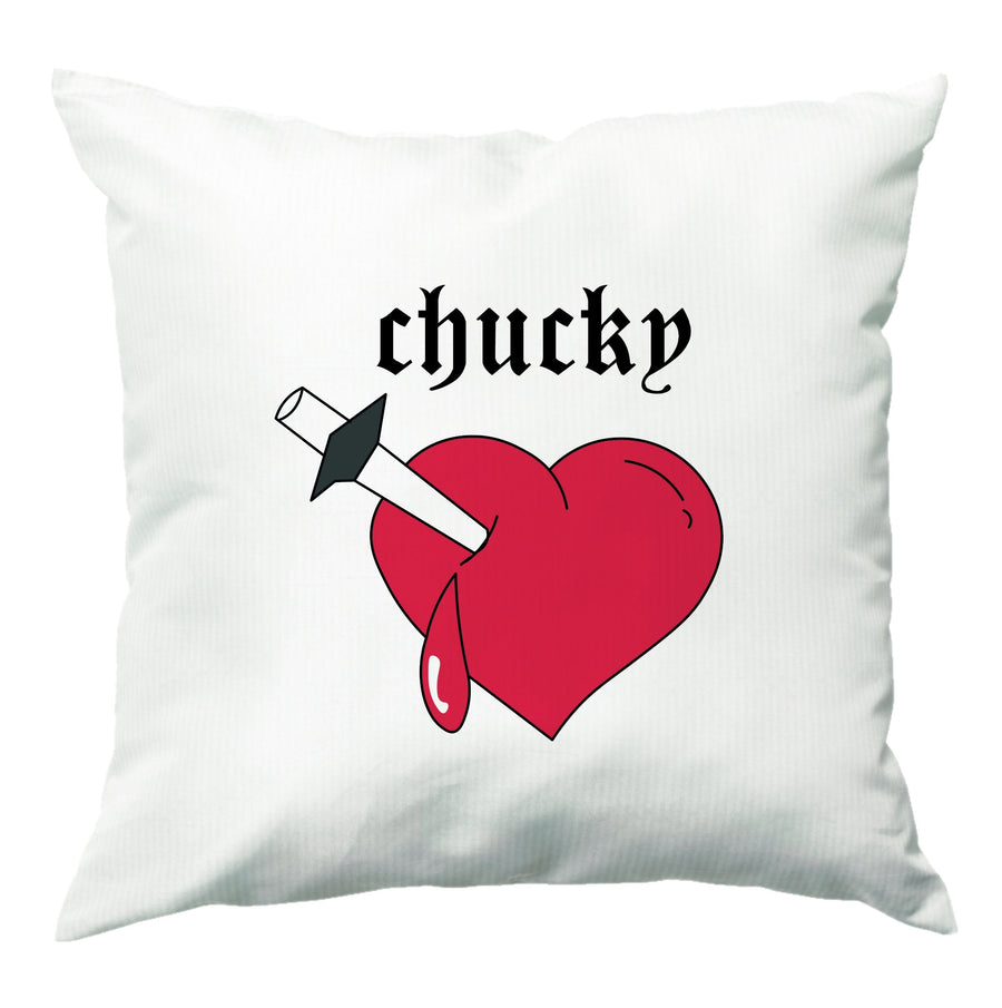 Knife In Heart - Chucky Cushion