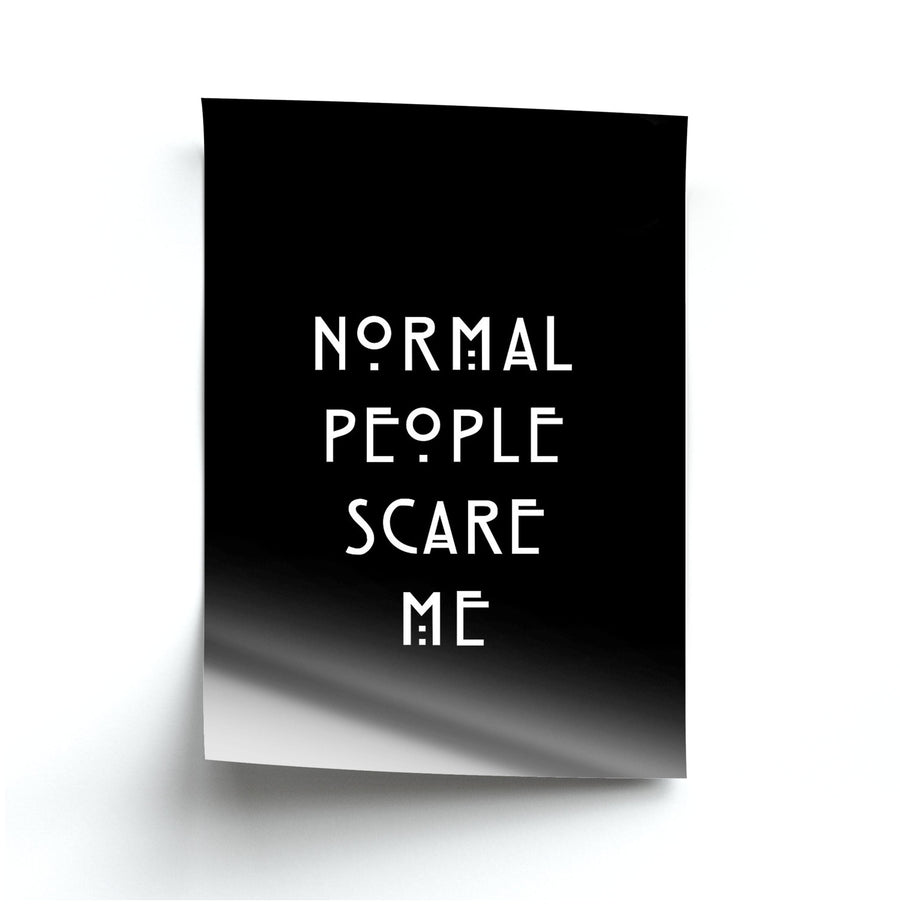 Normal People Scare Me - Black American Horror Story Poster