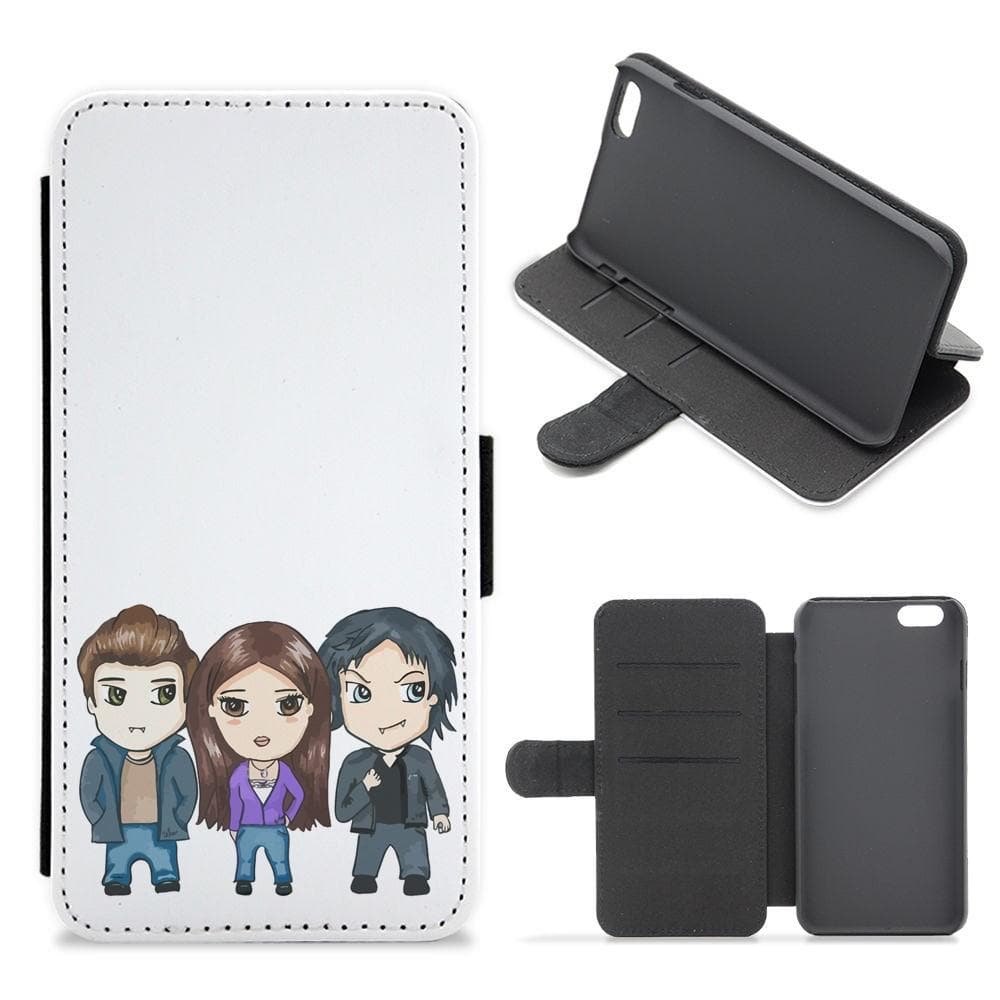 Vampire Diaries Cartoon Flip / Wallet Phone Case - Fun Cases