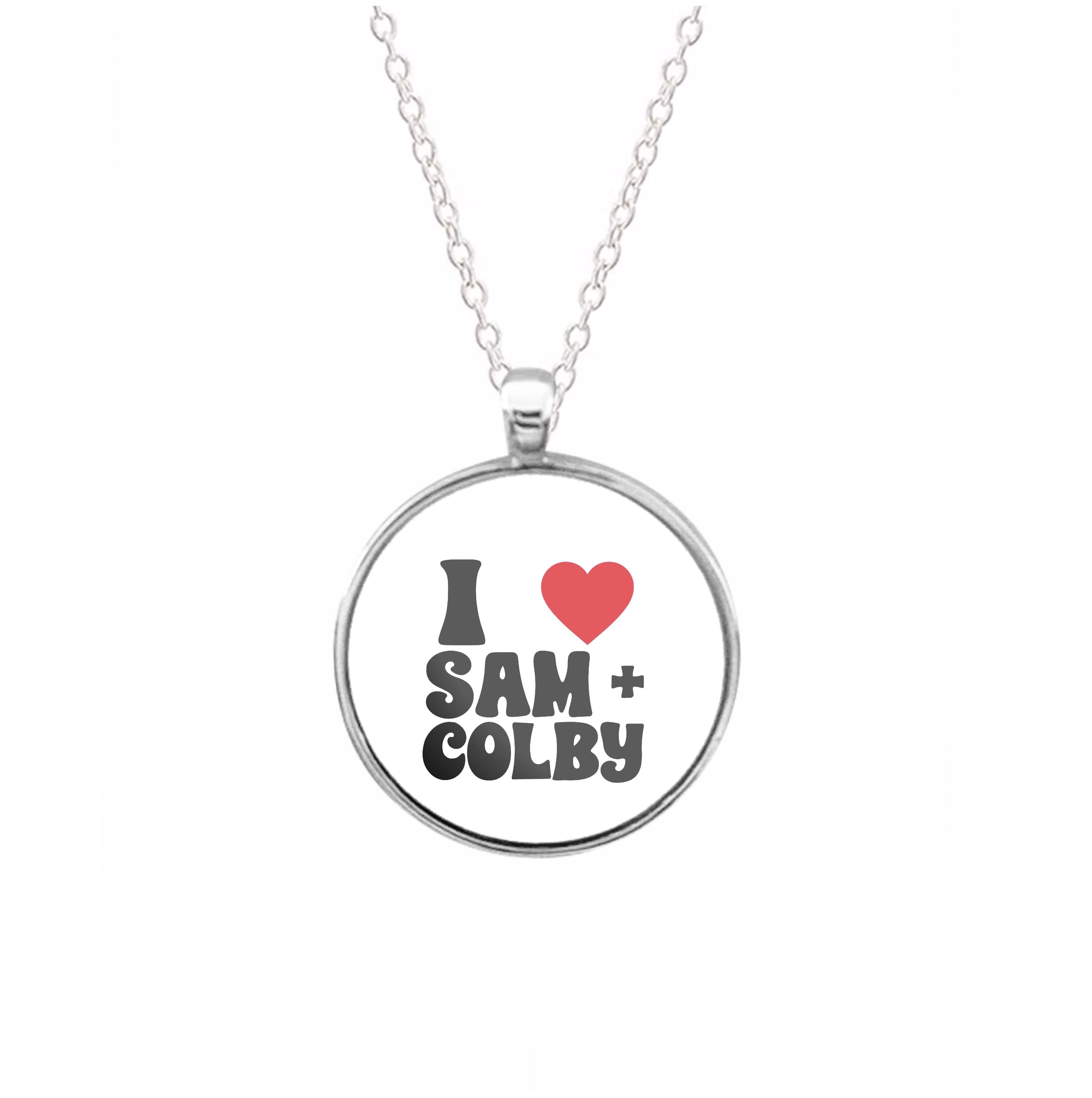 I Love S & C Necklace