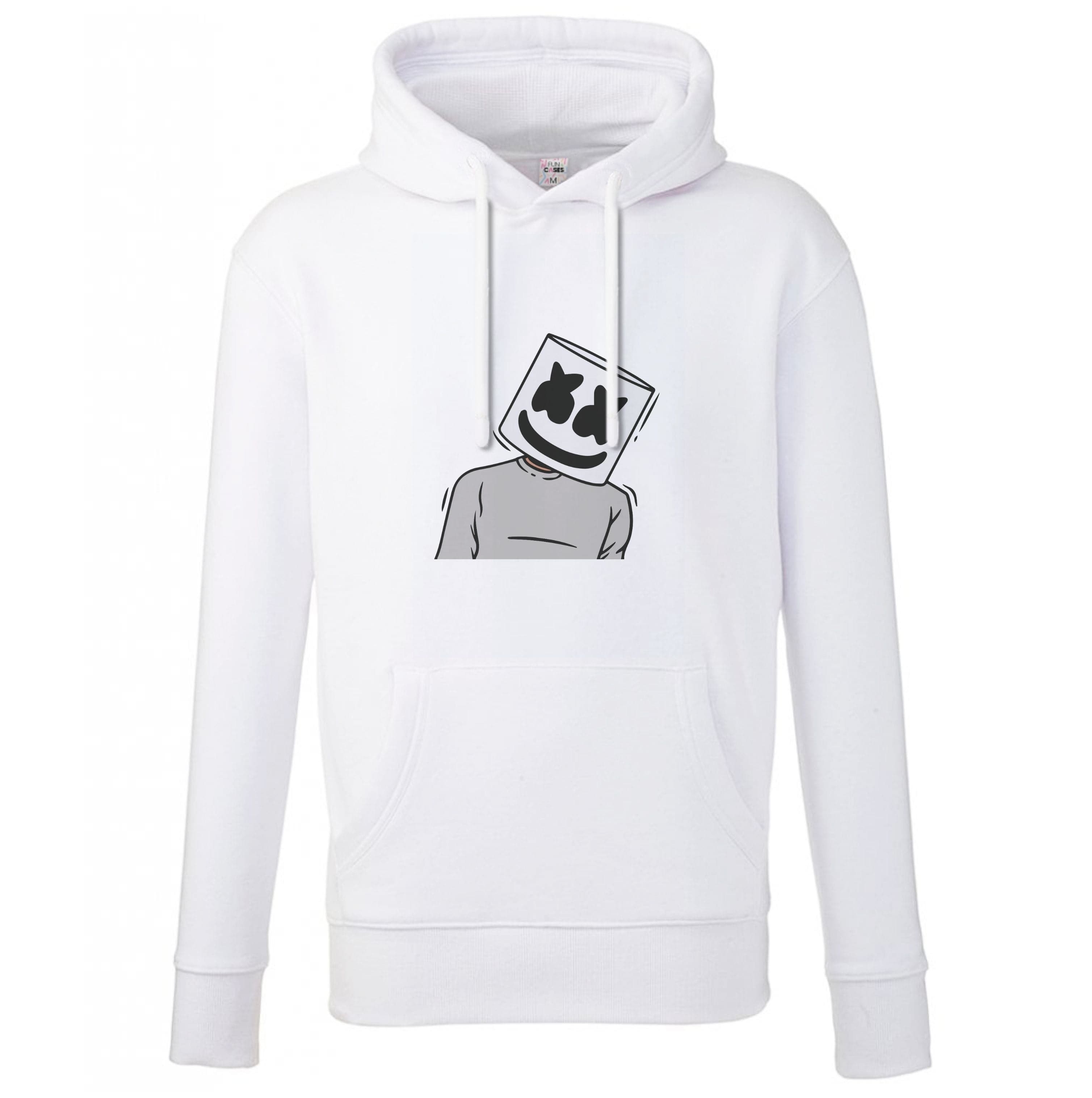 Grey Shirt - White Helmet DJ Hoodie