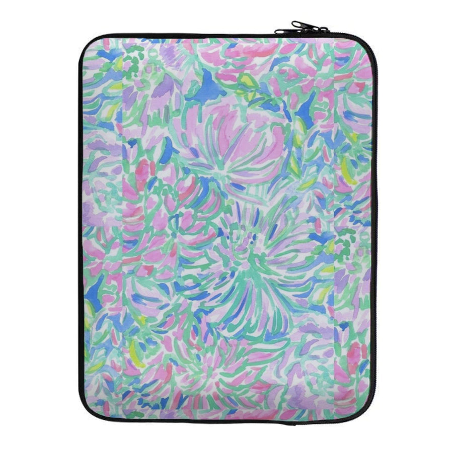 Colourful Floral Painting Laptop Sleeve