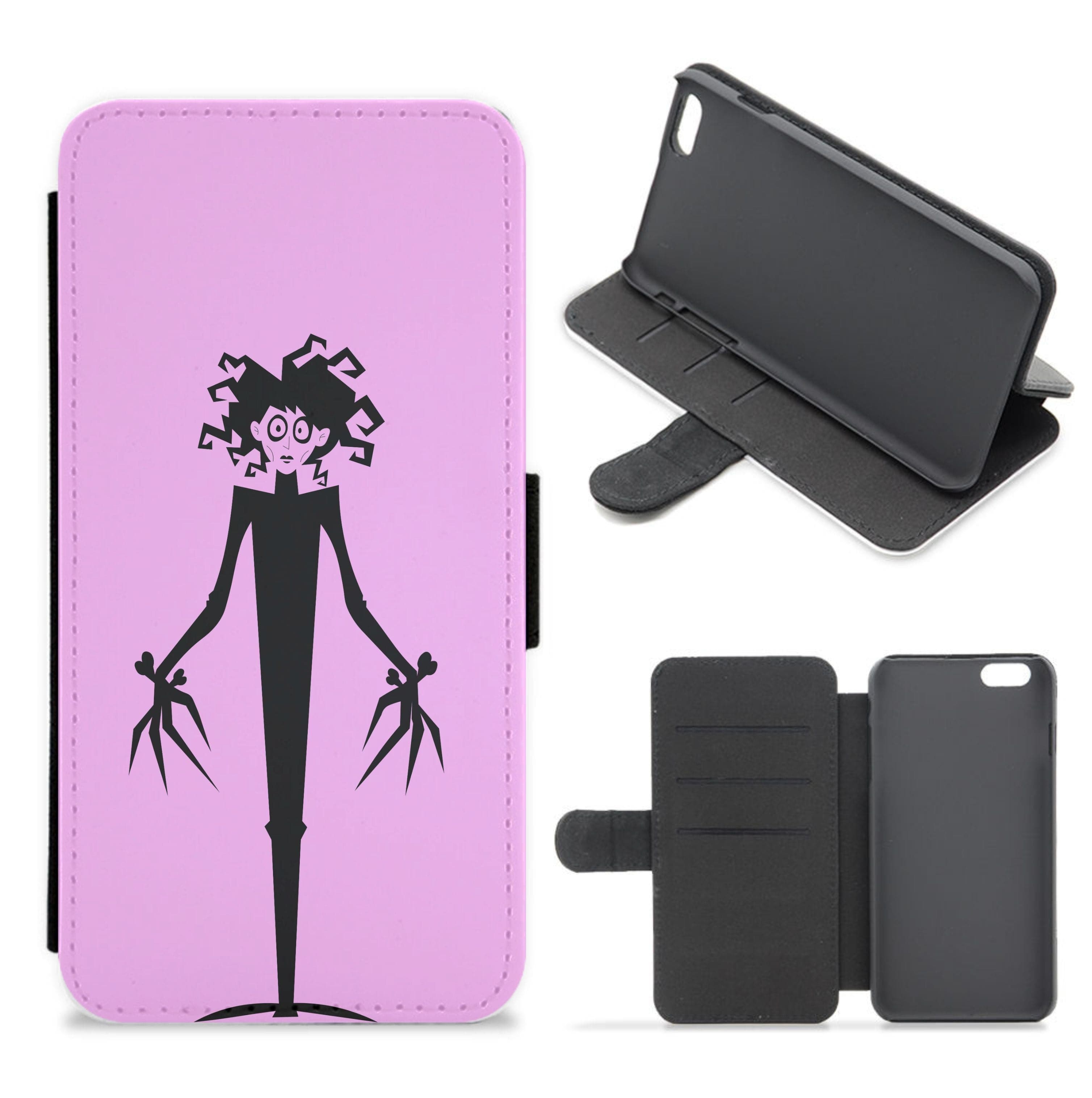 Cartoon - Scissorhands Flip / Wallet Phone Case