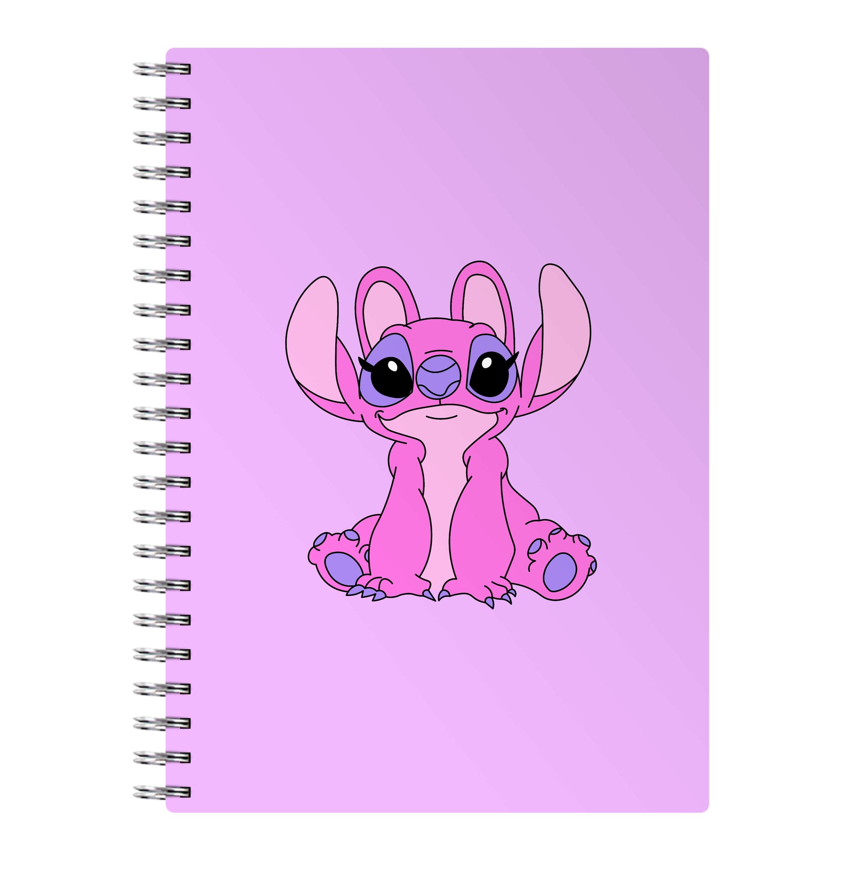 Sitting Down - Pink Alien Notebook