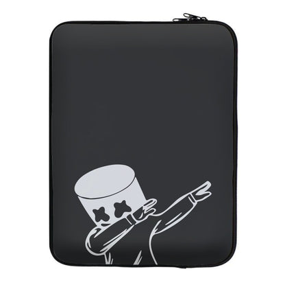 Silhouette White Helmet DJ Dab Laptop Sleeve