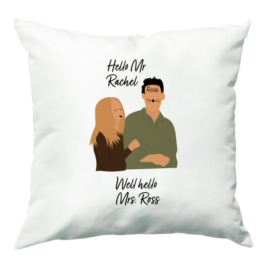Mr Rachel & Mrs Ross - Friends Cushion