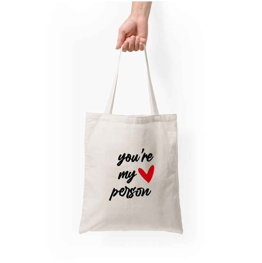 You're My Person Love - Grey's Anatomy  Tote Bag