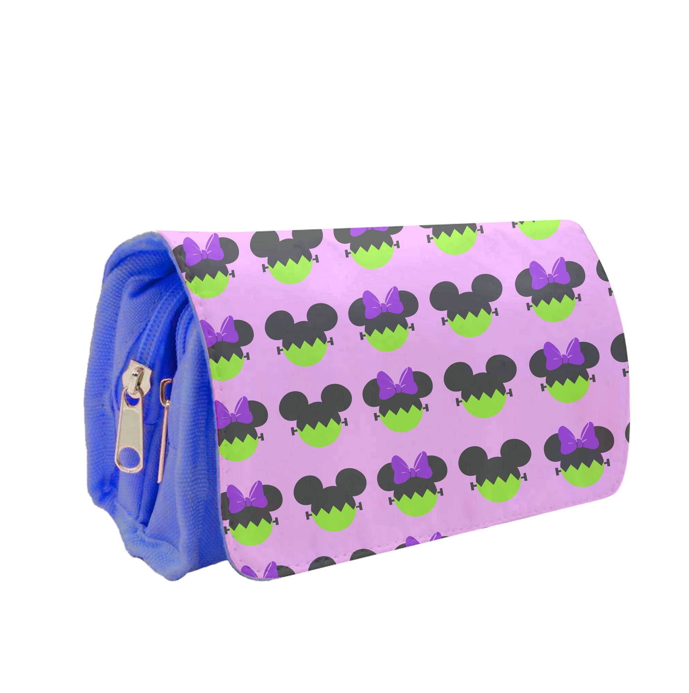 Frankenstein Mikey And Minnie Mouse Pattern - Disney Halloween Pencil Case