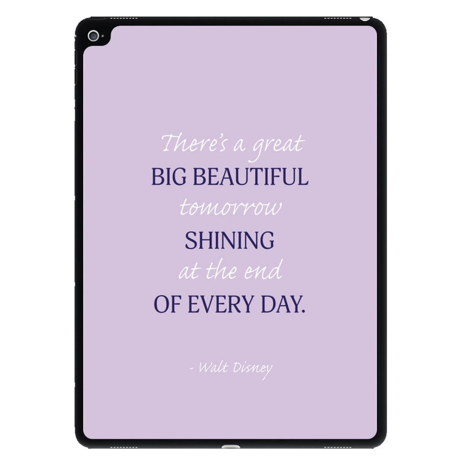 Great Big Beautiful Tomorrow iPad Case