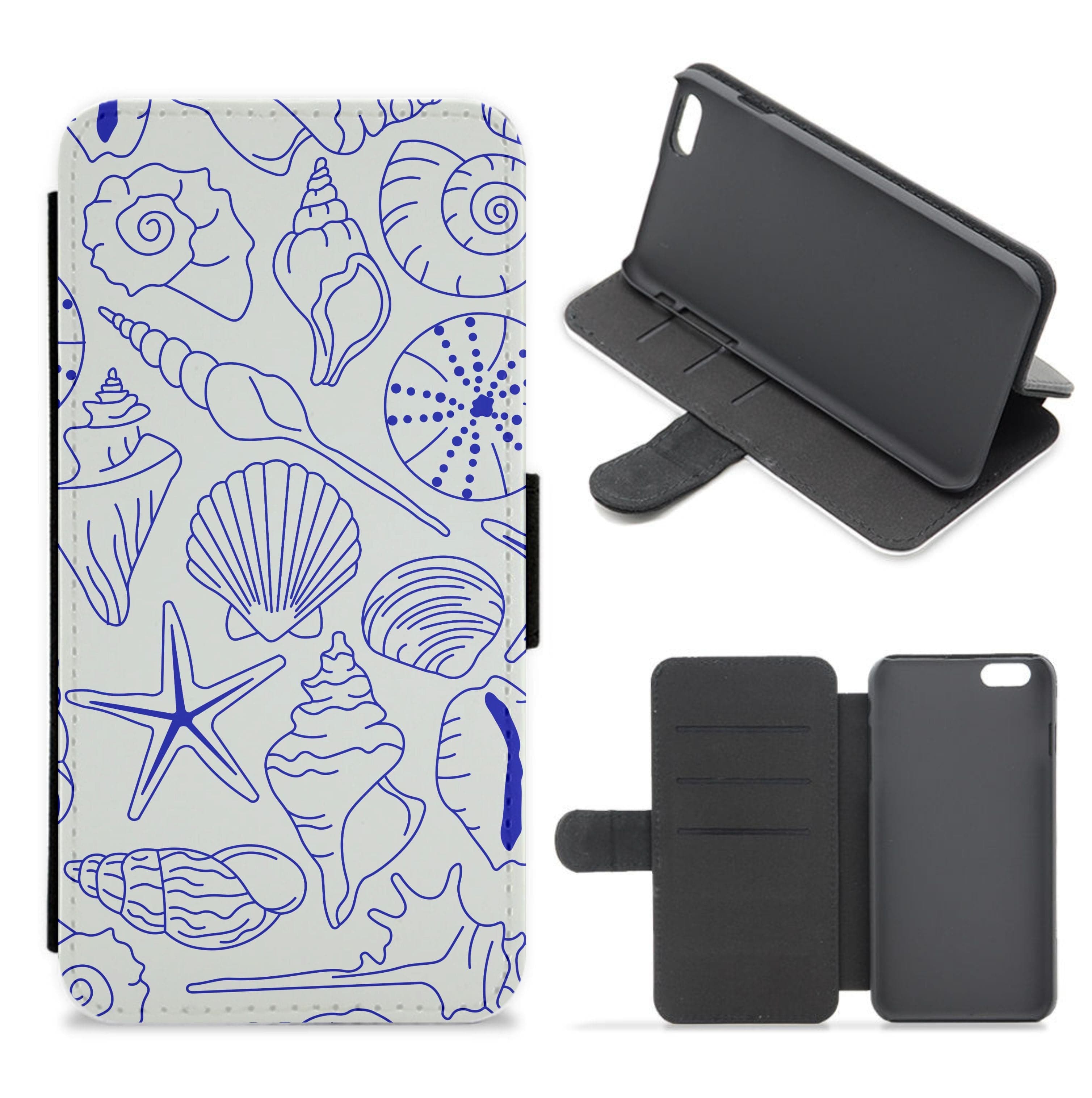 Sea Shells - Clean Girl Aesthetic Flip / Wallet Phone Case