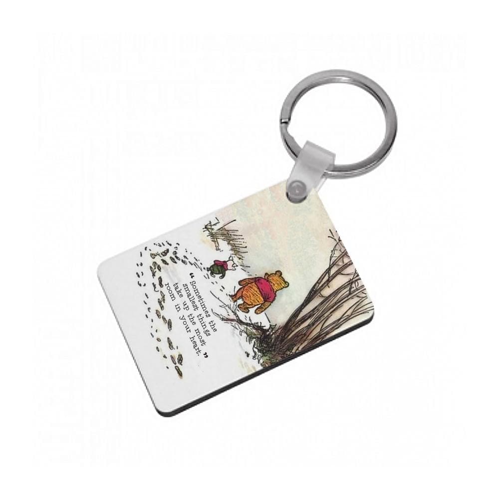 Sometimes The Smallest Things - Winnie The Pooh Keyring - Fun Cases