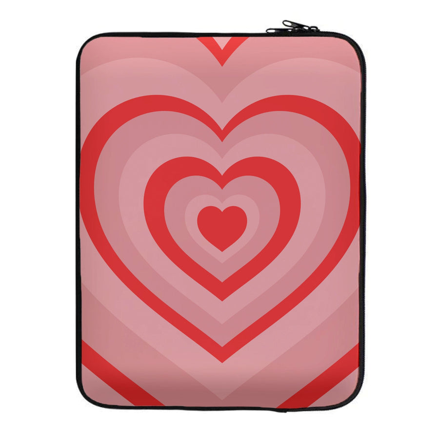 Red - Colourful Hearts Laptop Sleeve
