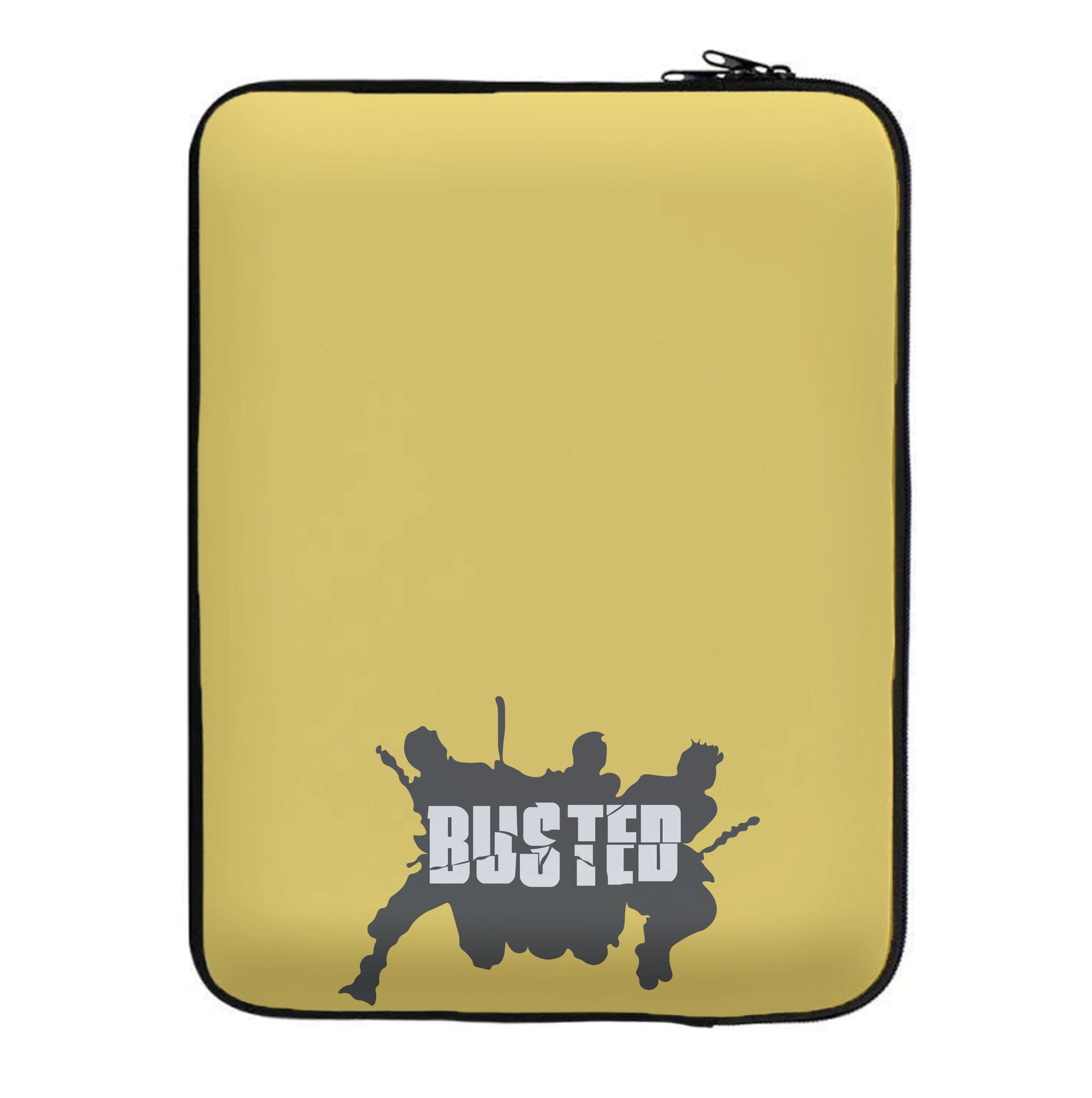 Splatter Text - Bust Band Laptop Sleeve