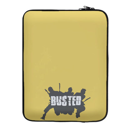 Splatter Text - Bust Band Laptop Sleeve