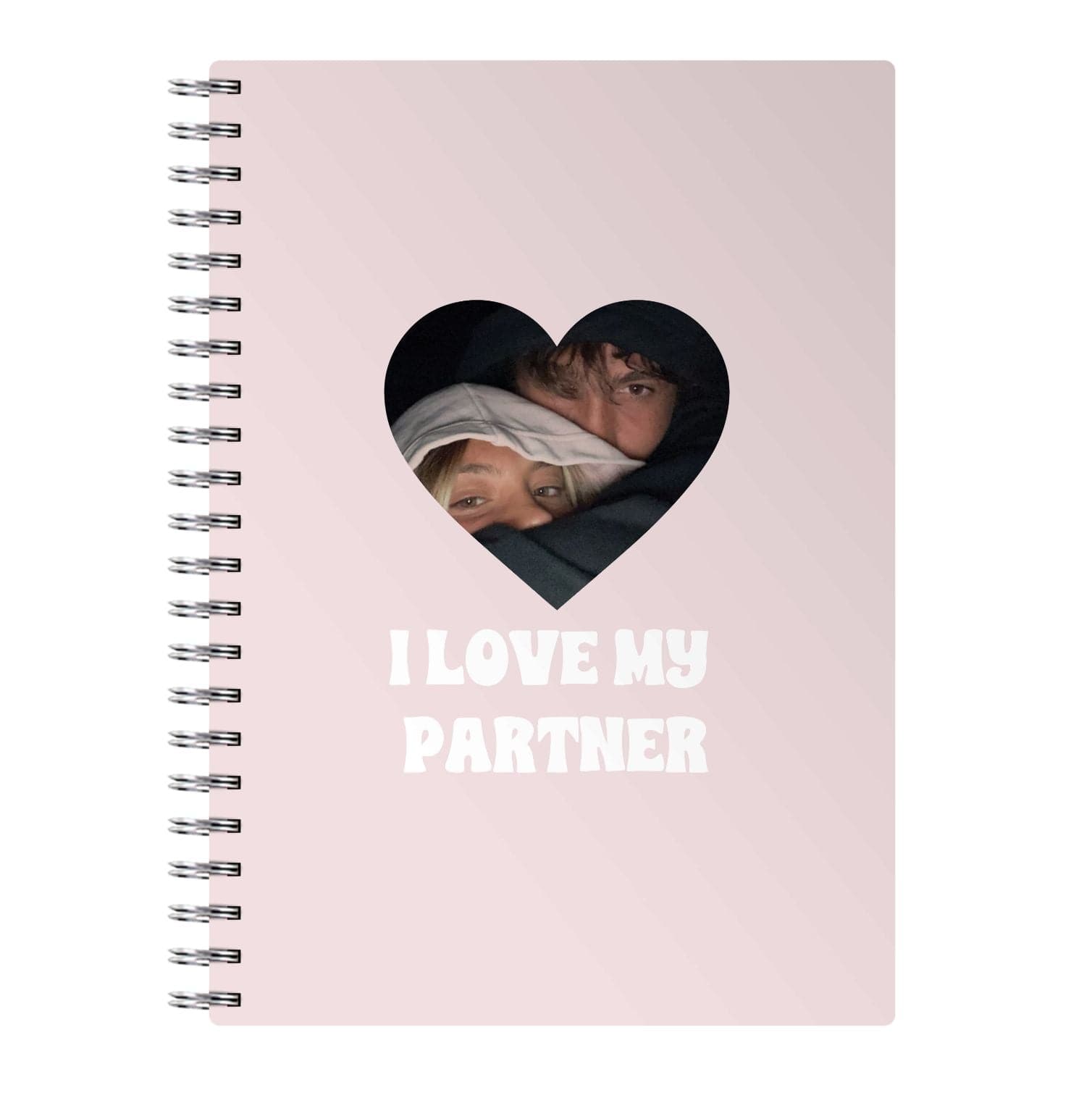 I Love My Partner - Personalised Couples Notebook