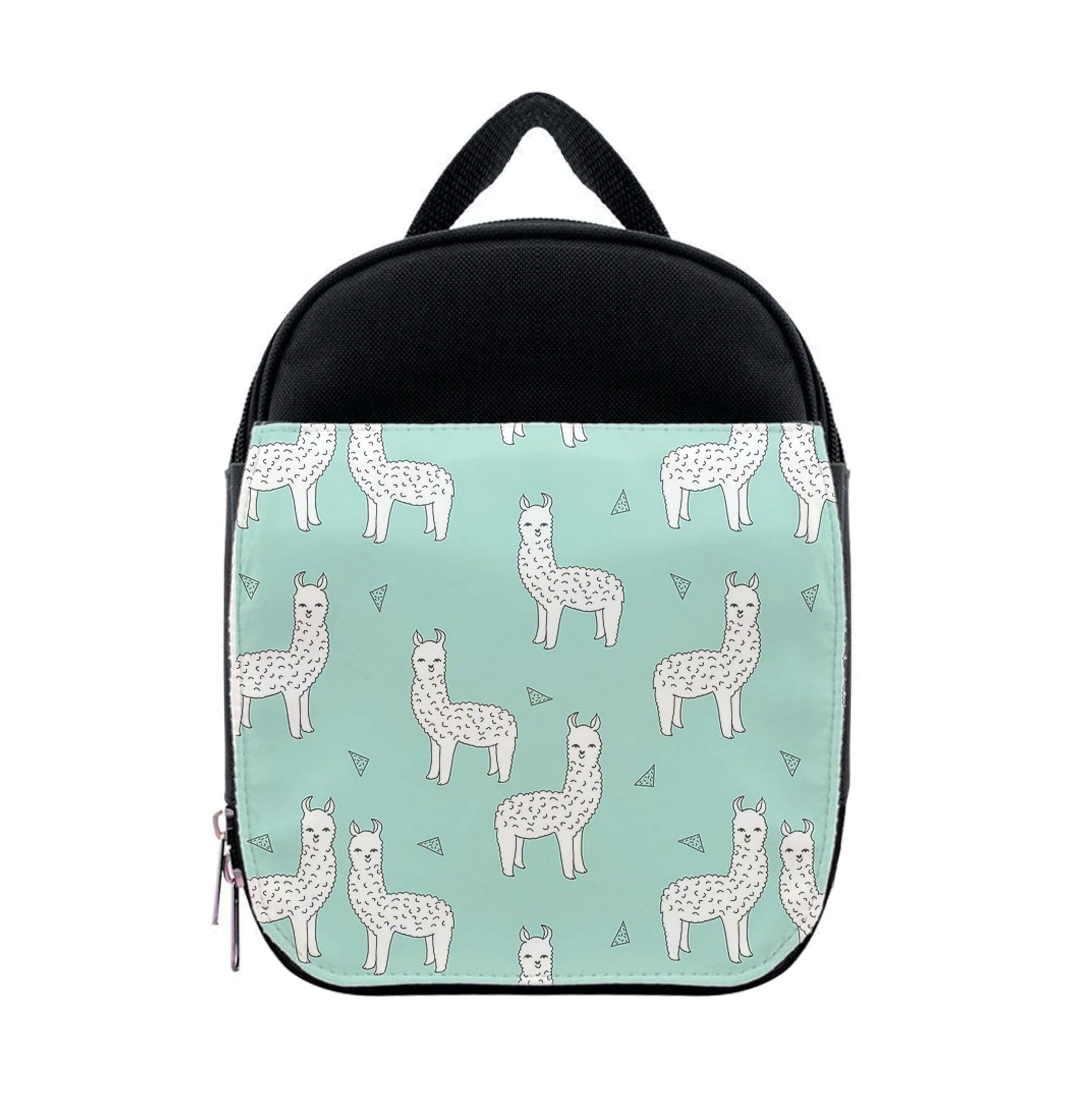 Mint Alpaca Pattern Lunchbox