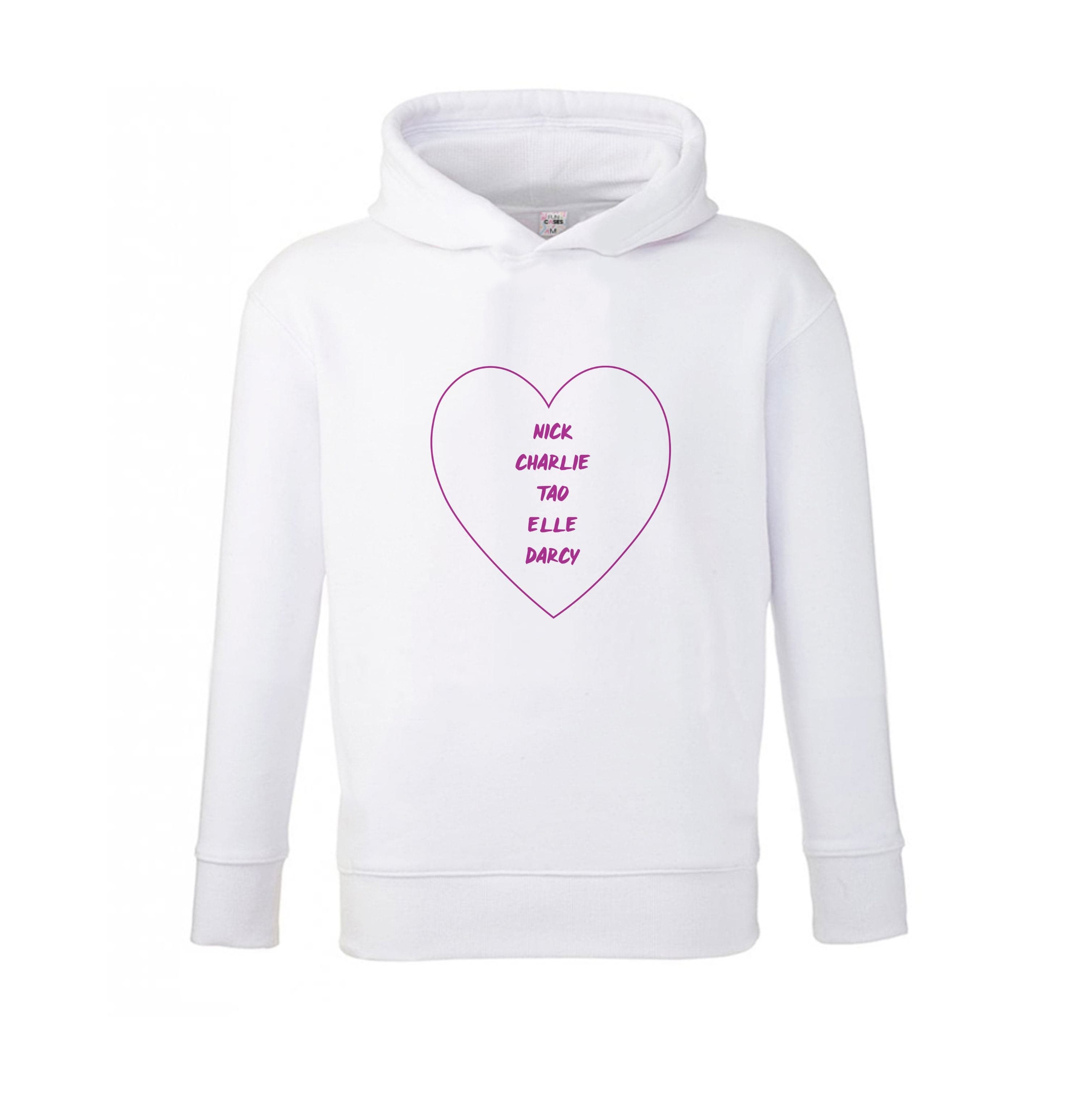 Nick , Charlie , Tao , Elle , Darcy - Heart TV Kids Hoodie