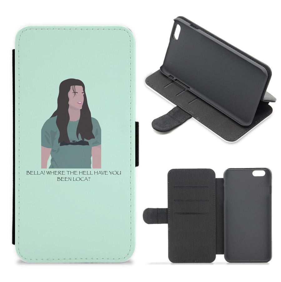 Where the hell have you been loca? - Twilight Flip / Wallet Phone Case