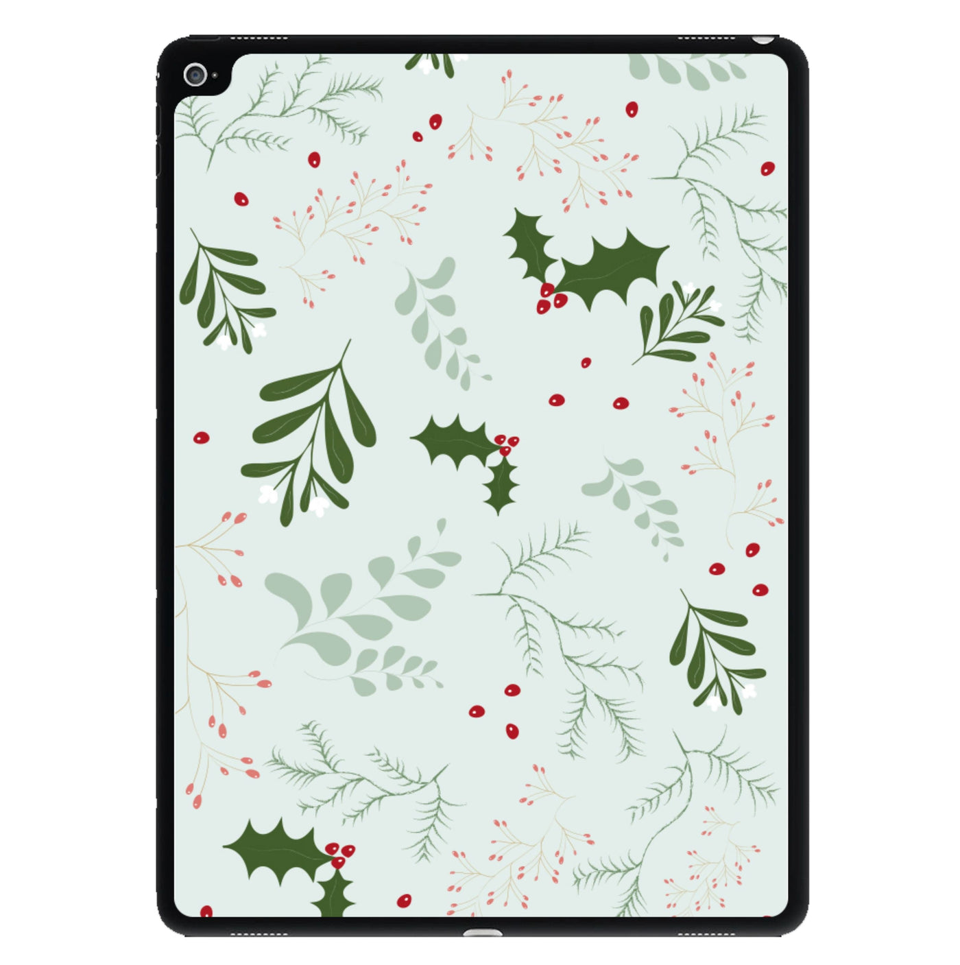 Christmas Floral Pattern iPad Case