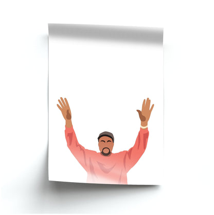 Kayne Cartoon Poster