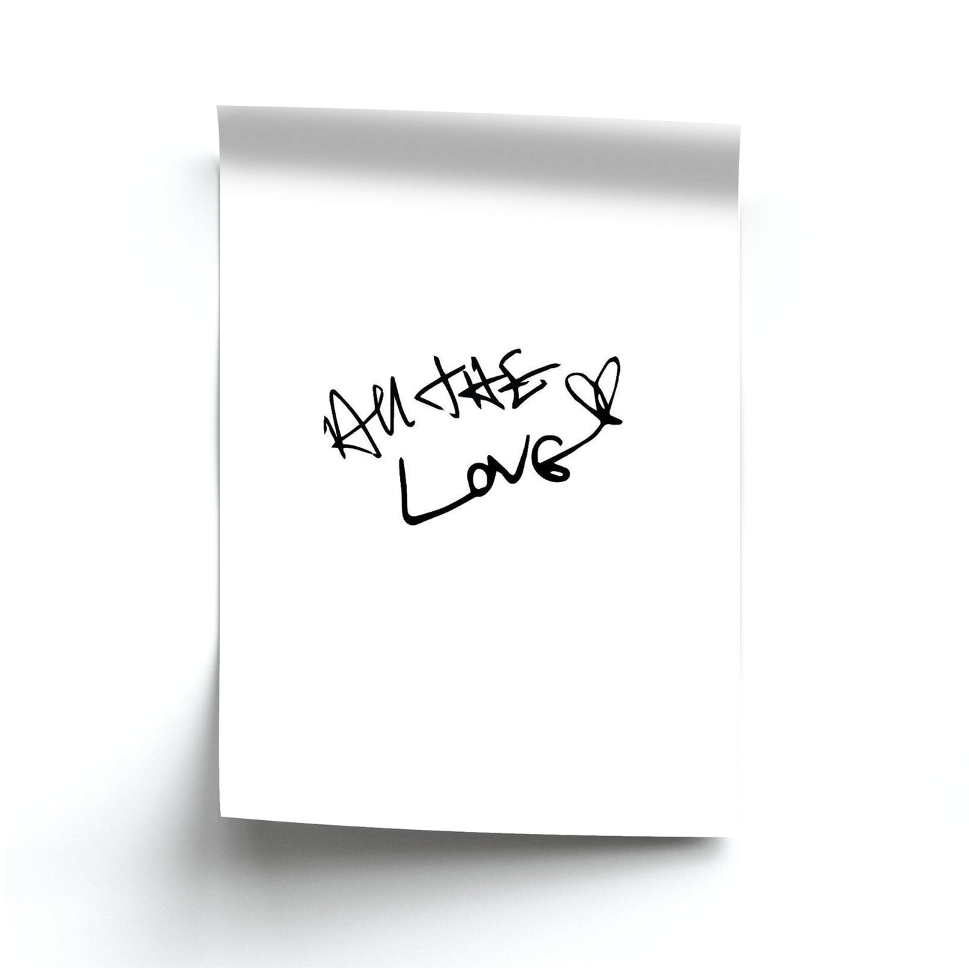 All The Love - Harry Poster