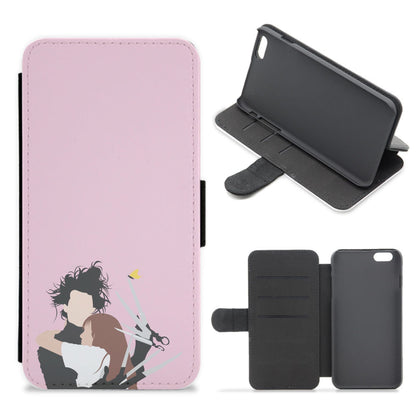 Edward And Kim -Scissorhands Flip / Wallet Phone Case