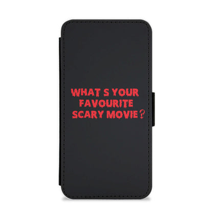 What's Your Favourite Scary Movie - Halloween Flip / Wallet Phone Case