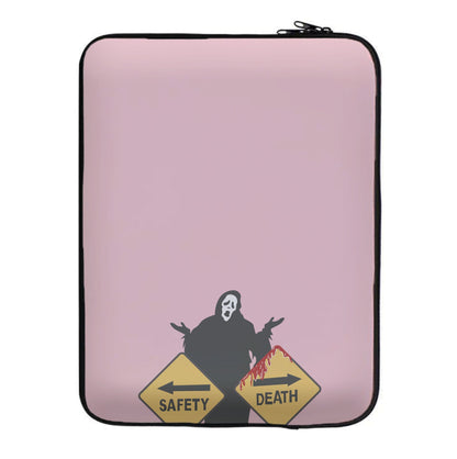 Safety Or Death - Scream Laptop Sleeve