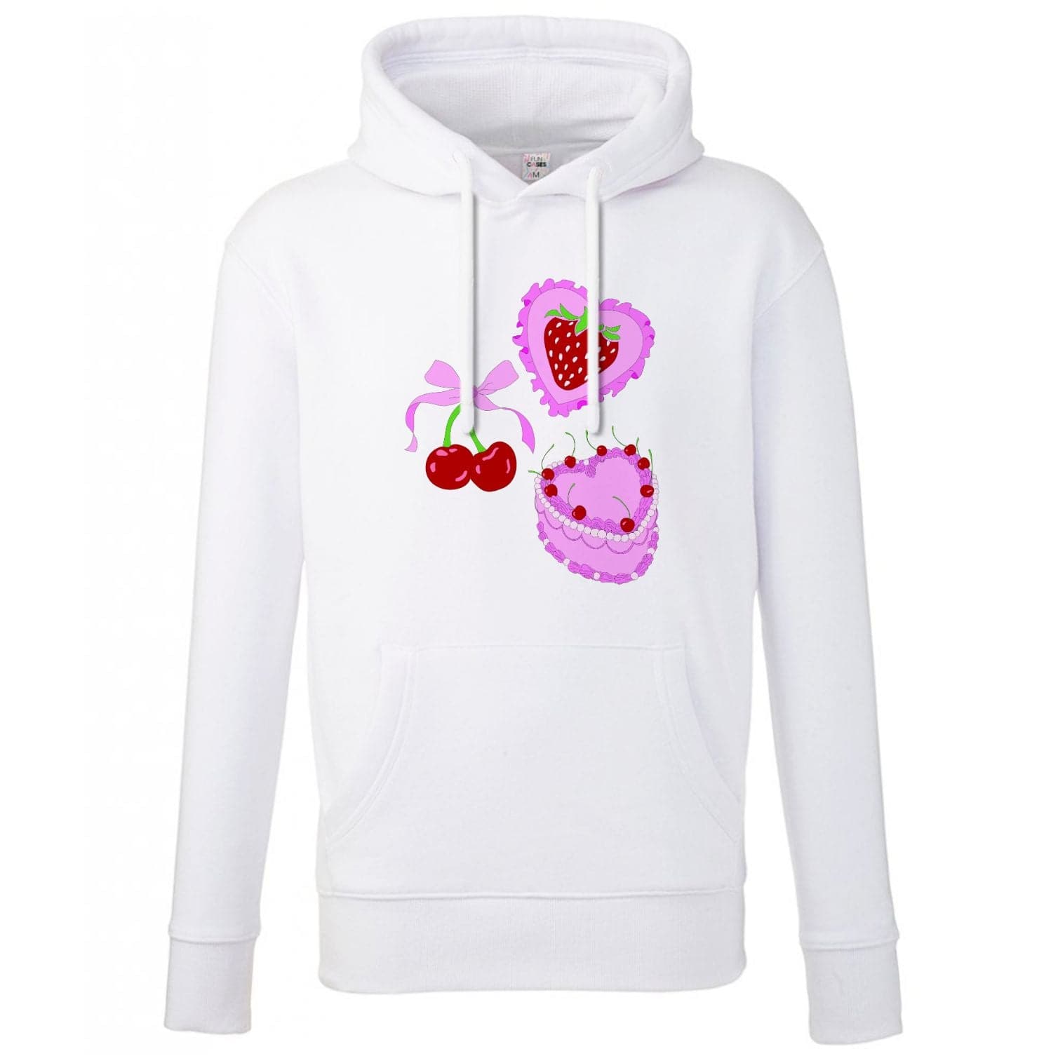 Cherries, Strawberries And Cake - Valentine's Day Hoodie