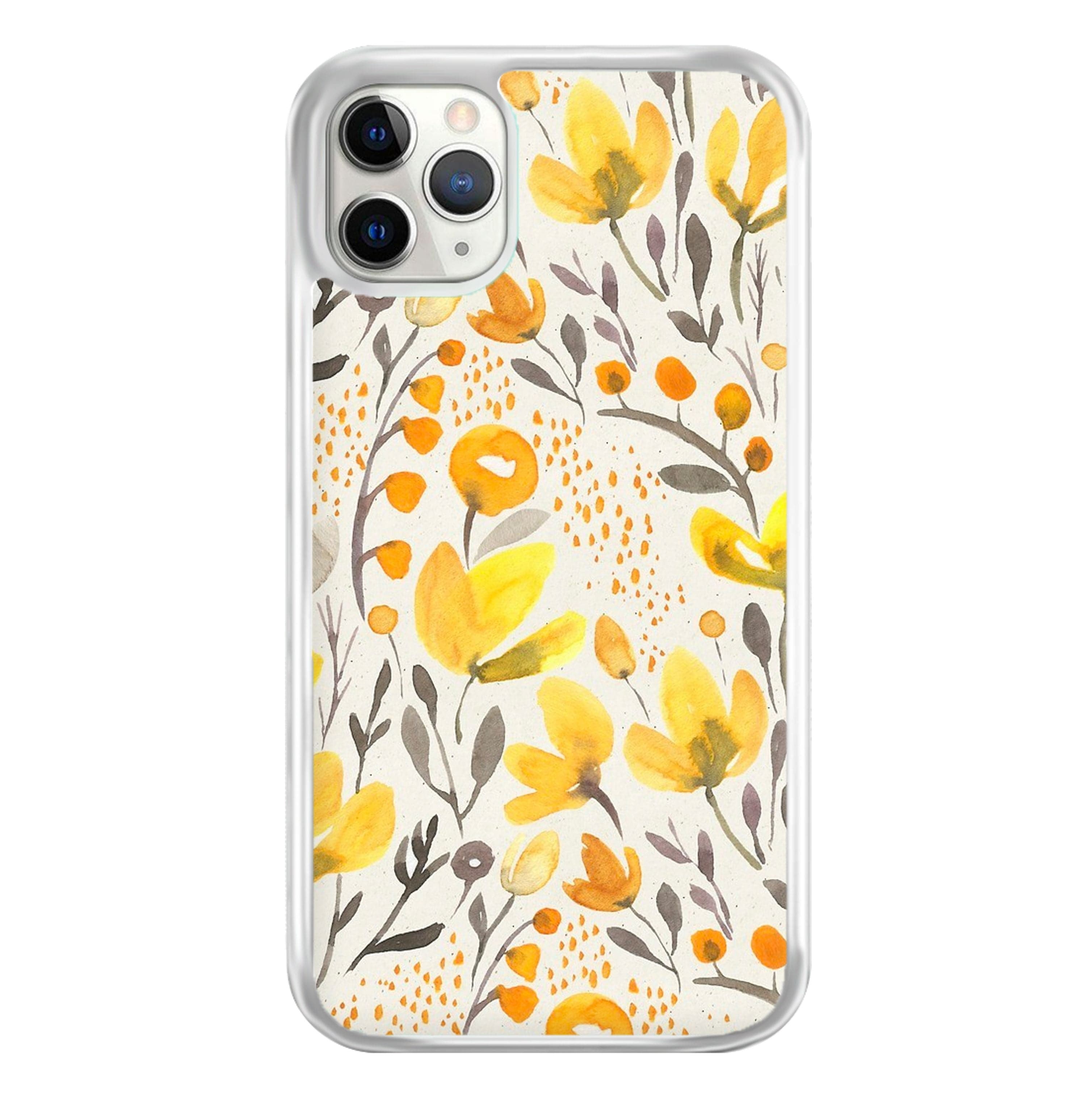 Yellow Field Floral Phone Case