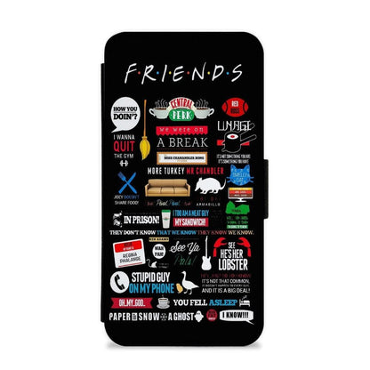 All The Quotes - Friends Flip / Wallet Phone Case - Fun Cases