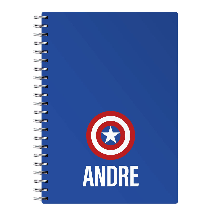 Captain America - Personalised Marvel Notebook