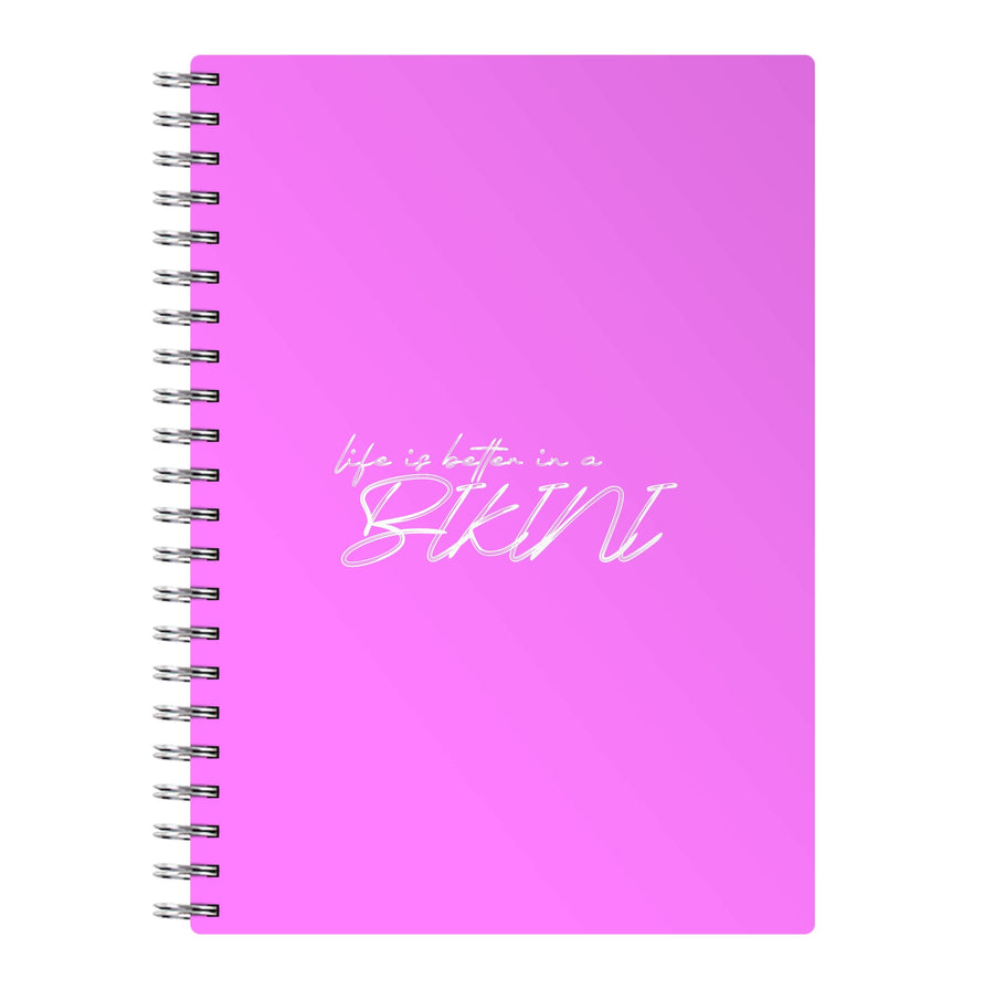 Life is better - Summer Quotes Notebook