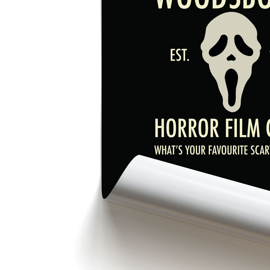 Woodsboro Horror Film Club - Scream Poster