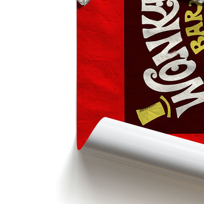 Wonka Bar Golden Ticket Poster