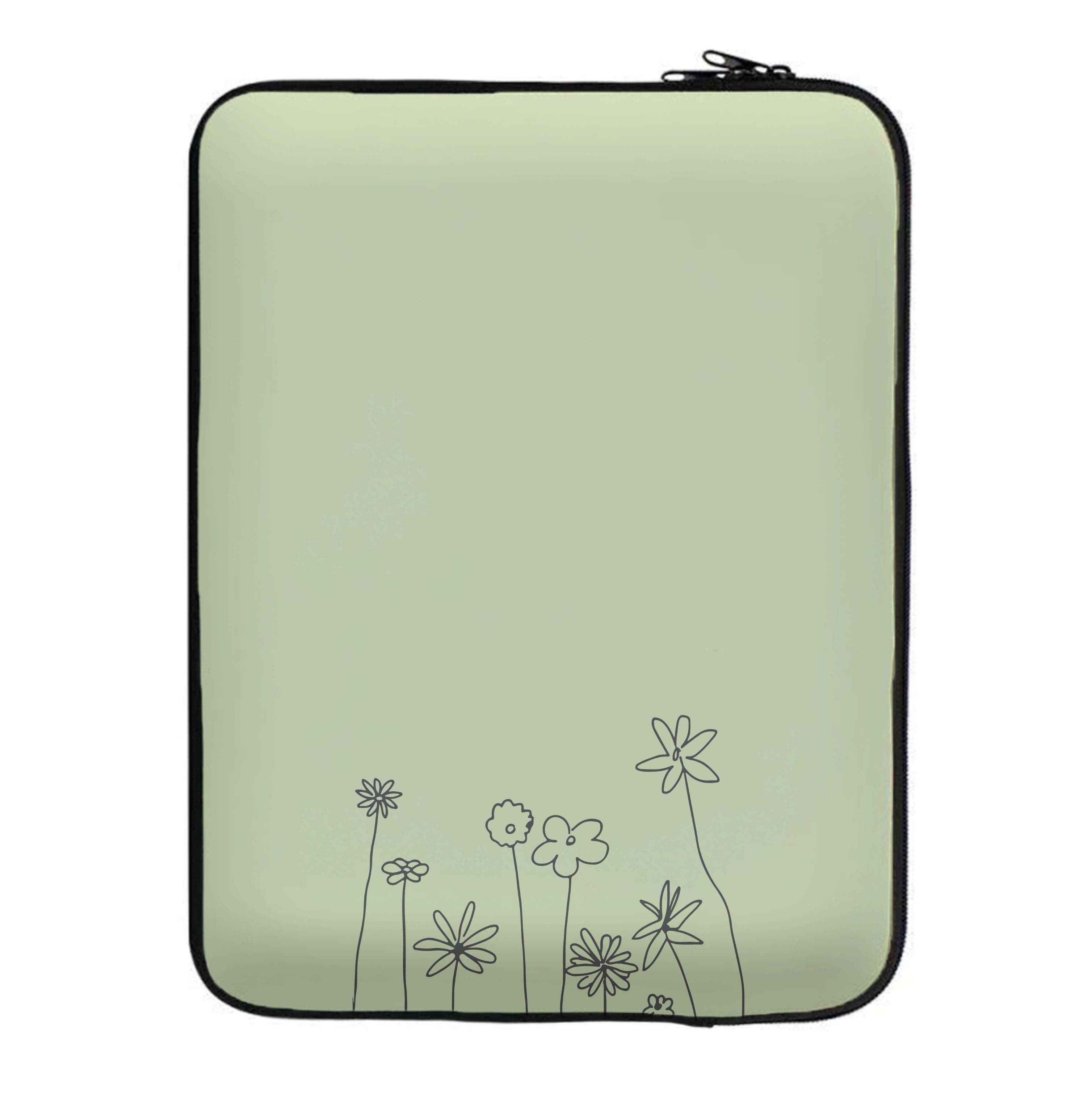 Floral Outline - Floral Laptop Sleeve