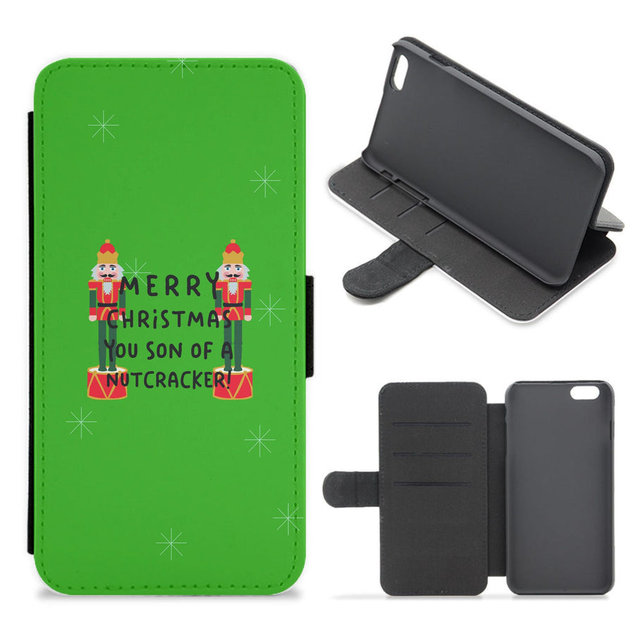 Merry Christmas You Son Of A Nutcracker - Elf Flip / Wallet Phone Case