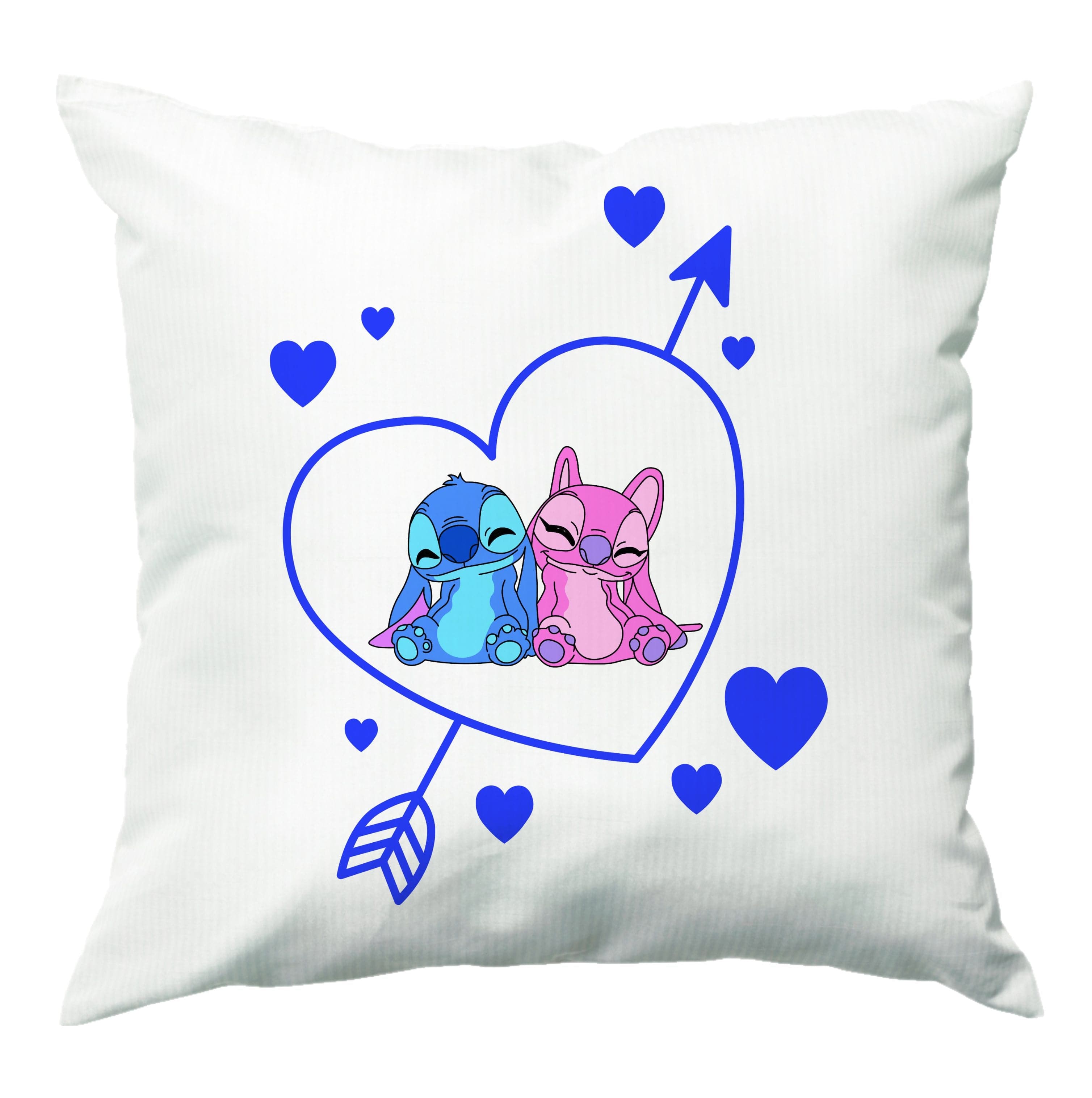 Arrow Heart - Pink Alien Cushion