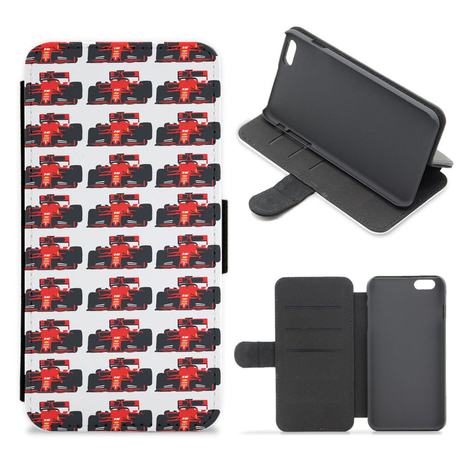F1 Car Collage Flip / Wallet Phone Case