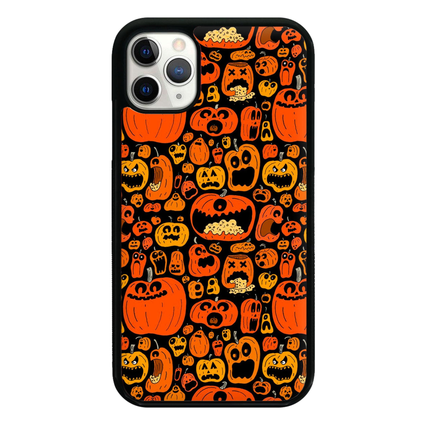 Scary Pumpkin Halloween Pattern Phone Case
