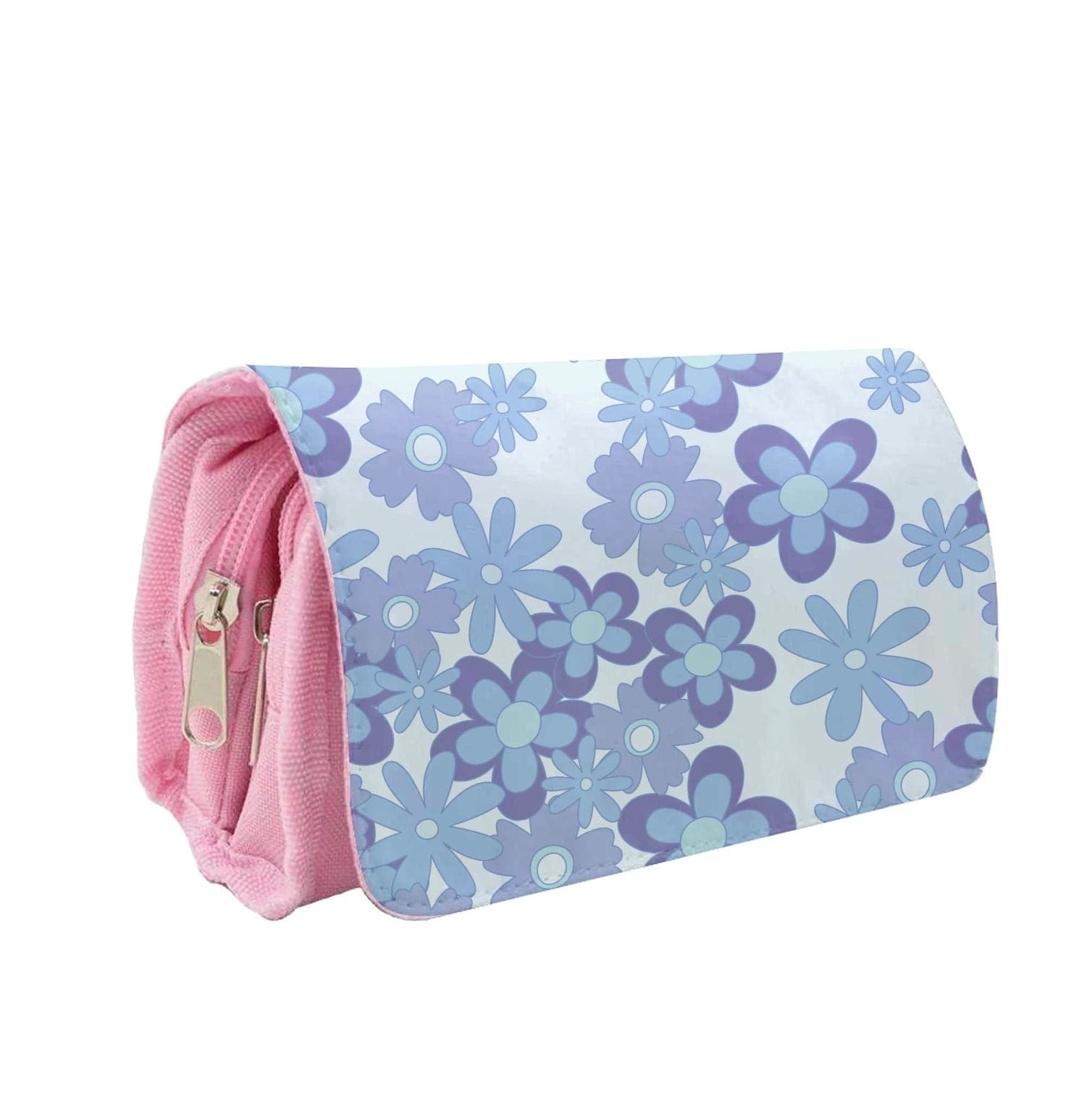 Blue Flowers - Floral Patterns Pencil Case