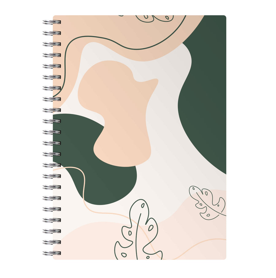 Abstract Leafs - Floral Notebook