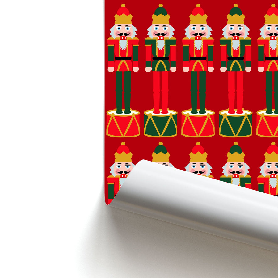 Nutcracker - Christmas Patterns Poster